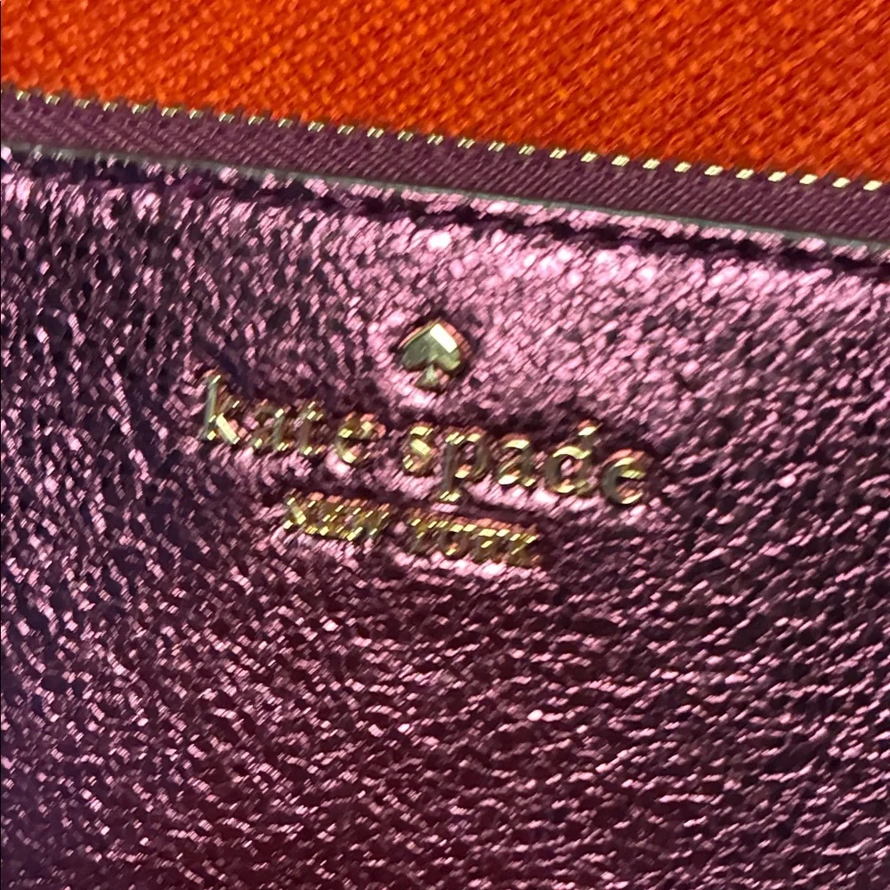 Kate Spade Shimmering Purple Wristlet